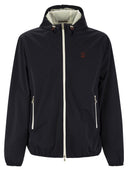 Giacca in nylon a membrana di Brunello Cucinelli con logo e cappuccio