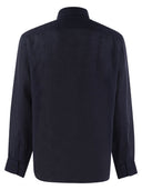 Brunello Cucinelli Easy Fit Linen Shirt With French Collar