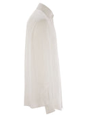 Brunello Cucinelli Easy Fit Linen Shirt With French Collar