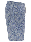 Costume da bagno alla spiaggia di Brunello Cucinelli con paisley