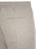 Brunello Cucinelli Pearl Grey Cotton Fleece Trousers