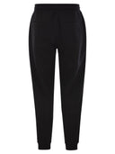 Brunello Cucinelli Double Fleece Trousers In Cotton, Cashmere And Silk With Crête And Elasticated Hem