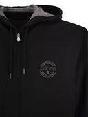 Brunello Cucinelli Cotton, Cashmere And Silk Fleece Hooded Topwear