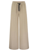 Brunello Cucinelli Track Trousers In Cotton Fleece Smooth