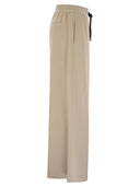 Brunello Cucinelli Track Trousers In Cotton Fleece Smooth