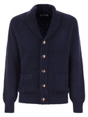 Brunello Cucinelli Button Cotton Rib Cardigan