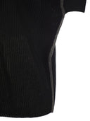 Brunello Cucinelli Cotton Rib Knit T Shirt With Precious Trims