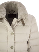 Moo Rer Vetiver S3 Long Down Jacket