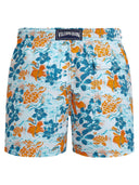 Vilebrequin Men’s Recycled Polyamide Swim Shorts With Tropical Print