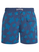 Vilebrequin Swim Shorts With Tonal Blue Turtle Print