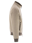 Moorer Bellati LS9 polstret bomberjakke i uld og cashmere