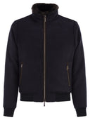 Moorer Bellati Ls9 Padded Bomber Jacket In Wool And Cashmere