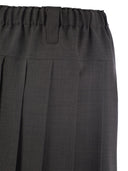 Brunello Cucinelli Pleated Virgin Wool Organza Mini Skirt