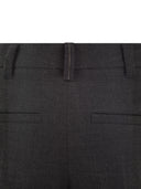 Brunello Cucinelli Stretch Virgin Wool Cigarette Trousers With Jewellery