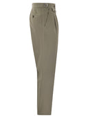 Brunello Cucinelli Twisted Cotton Gabardine -broek