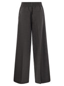 Brunello Cucinelli Loose Track Trousers In Virgin Wool Organza