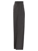Brunello Cucinelli Loose Track Trousers In Virgin Wool Organza