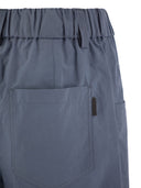 Brunello Cucinelli Five Pocket Shorts In Lightweight Wrinkled Cotton Poplin With Shiny Tab