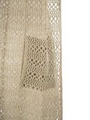 Brunello Cucinelli Net Long Cardigan In Linen And Silk