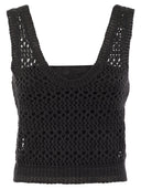 Brunello Cucinelli Net Knitted Linen And Silk Top