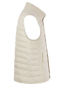 Brunello Cucinelli Linen Sleeveless Down Jacket