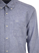 Barbour Nelson Linen And Cotton Long Sleeved Shirt