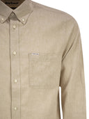 Barbour Nelson Linen And Cotton Long Sleeved Shirt
