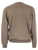 Fedeli Argentina Crew Neck Sweater In Superfine Wool
