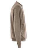 Fedeli Argentina Crew Neck Sweater In Superfine Wool