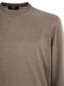Fedeli Argentina Crew Neck Sweater In Superfine Wool