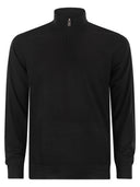 Fedeli Favonio Superfine Wool Half Zip Sweater