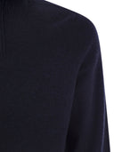 Fedeli Favonio Persia Cashmere Half Zip Sweater