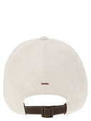 Brunello Cucinelli Diagonal Linen, Wool And Silk Baseball Cap With Embroidered Logo