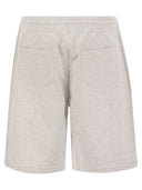 Brunello Cucinelli Bermuda Shorts In Techno Cotton Fleece With Piping