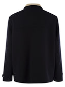 Brunello Cucinelli Outerwear In Beaver Double Wool With Corduroy Inserts