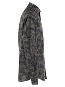 Brunello Cucinelli Slim Fit Cotton Paisley Canvas Shirt