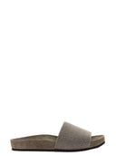 Brunello Cucinelli Precious Slides Silver