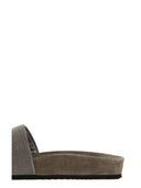 Brunello Cucinelli Precious Slides Silver