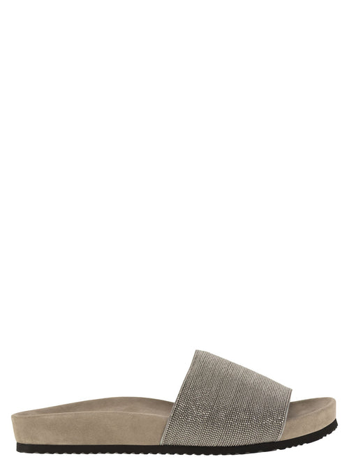 Brunello Cucinelli preziose pantofole di lignite