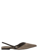 Brunello Cucinelli Suede Flats With Precious Straps