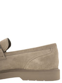 Brunello Cucinelli Suede Penny Loafer With Jewellery