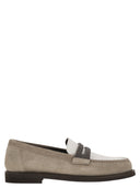 Brunello Cucinelli Suede Moccasin med dyrbar klämma
