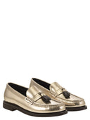 Brunello Cucinelli Minimal Calfskin Moccasin With Shiny Tassels