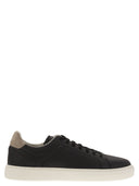 Brunello Cucinelli kalfsleer trainers met graan
