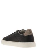 Brunello Cucinelli kalfsleer trainers met graan