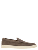 Brunello Cucinelli Chevron Effect Suede Moccasins