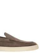 Brunello Cucinelli Chevron Effect Suede Moccasins