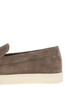 Brunello Cucinelli Chevron Effect Suede Moccasins