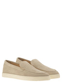 Brunello Cucinelli Chevron Effect Suede Moccasins
