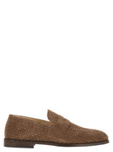 Brunello Cucinelli Woven Suede Penny Loafer